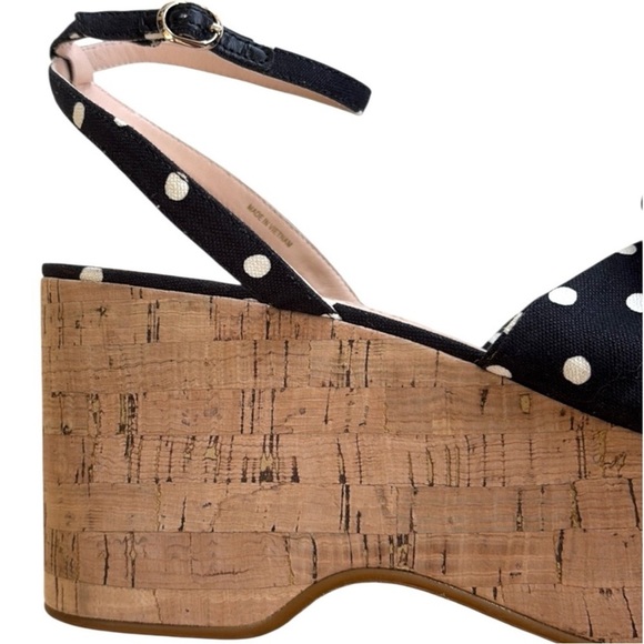 EUC Kate Spade Julep Platform Sandals Black
White Dot Size 10 - Picture 8 of 12